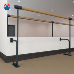 Хореографический однорядный напольно-пристенный станок ЕВРО, длина в атрибутах